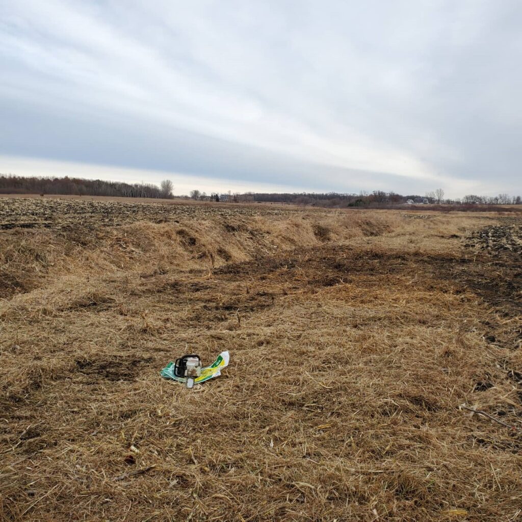 Ditch clearing - after